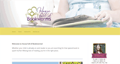 Desktop Screenshot of housefullofbookworms.com